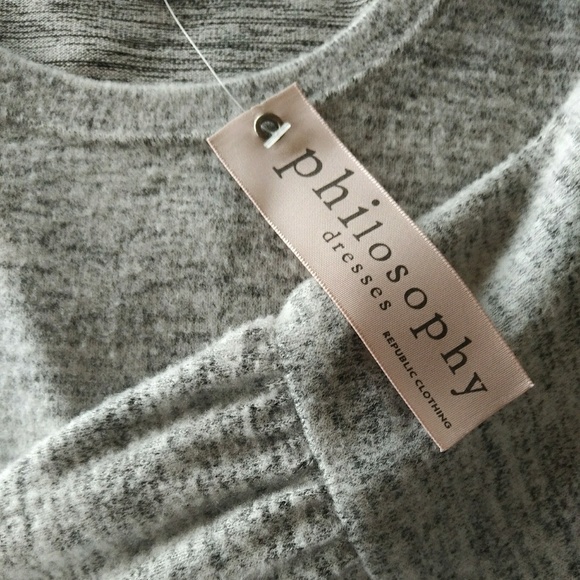 LAST ONE! Philosophy Fleece Belle Sleeve Dress - Picture 3 of 5